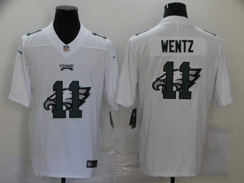 Nike Eagles 11 Carson Wentz White Shadow Logo Limited Jersey,We sell and wholesale Nike Eagles 11 Carson Wentz White Shadow Logo Limited Jersey on line form chian!